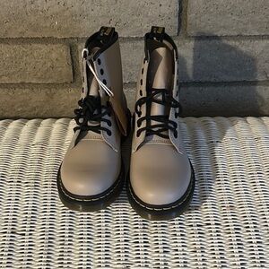 Dr. Martens Beige Combat Boots